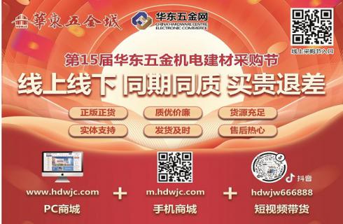 數字化賦能第15屆華東五金機電采購節-智慧采購